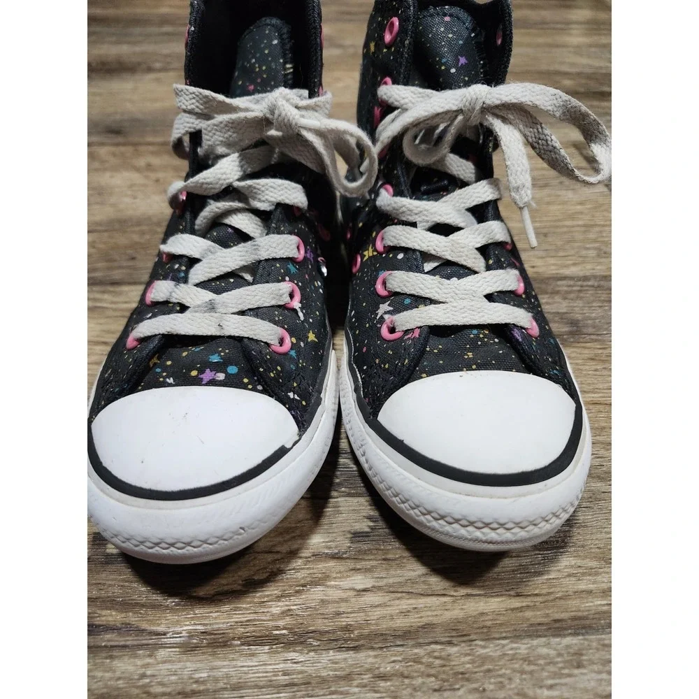 Converse Girls Chuck Taylor All Star JUNIOR sz 2 Space Harmony Sneakers 665113F